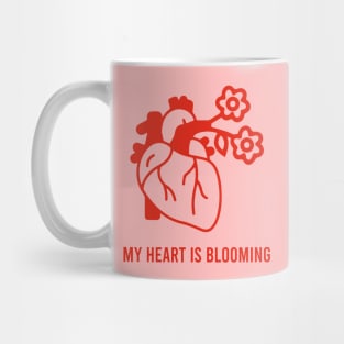 Valentine love romantic heart blooming for couples gift on the 14th of february Mug